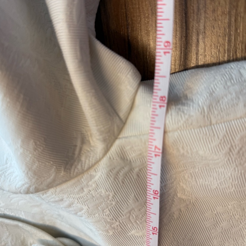 Talbots White Pea Coat Blazer Style Double-Breasted Elegance Size Small - Picture 9 of 9